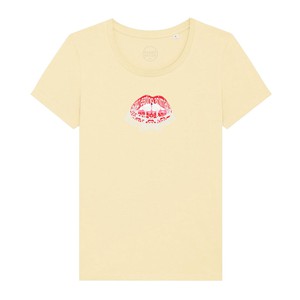 Read My Lips - Femme Tee - Buttermylk from Plant Faced Clothing