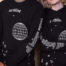 Earthling Long Sleeve - Black via Plant Faced Clothing