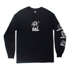 EAT VGN - Long Sleeve - Black via Plant Faced Clothing