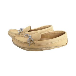 Moccasins Natural Moosehide - Mens Slippers - Made in Canada from Quetzal Artisan