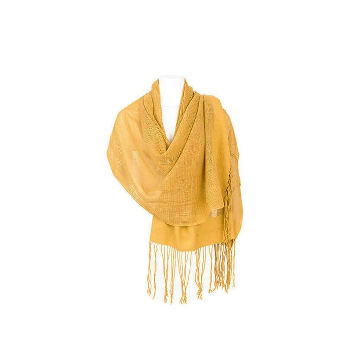 Shawl Yellow Ochre - Beautiful, Fairtrade and Sustainable from Quetzal Artisan