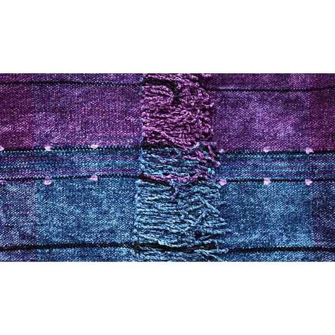 Bamboo Scarf Blue Purple - Hand-dyed - Beautiful & Fairtrade from Quetzal Artisan