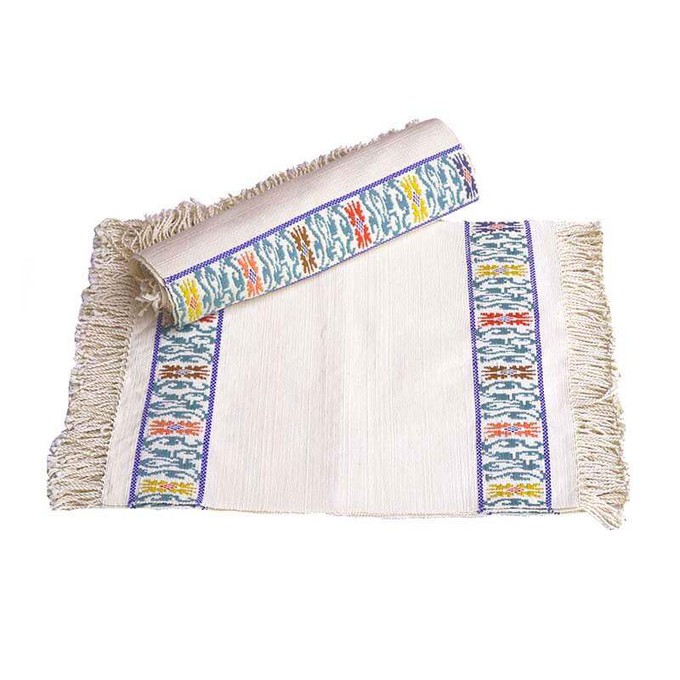 Happiness Placemats - Set of 6 - Natural Cotton - Fairtrade from Quetzal Artisan