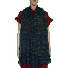 Shawl Blue Ink - Pima Cotton - Lightweight and Fashionable via Quetzal Artisan