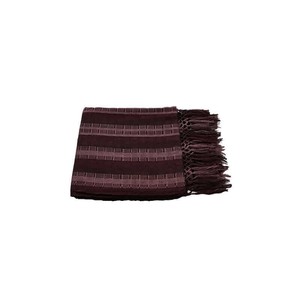 Scarf with Fringes Dark Brown - Beautiful and Fairtrade from Quetzal Artisan