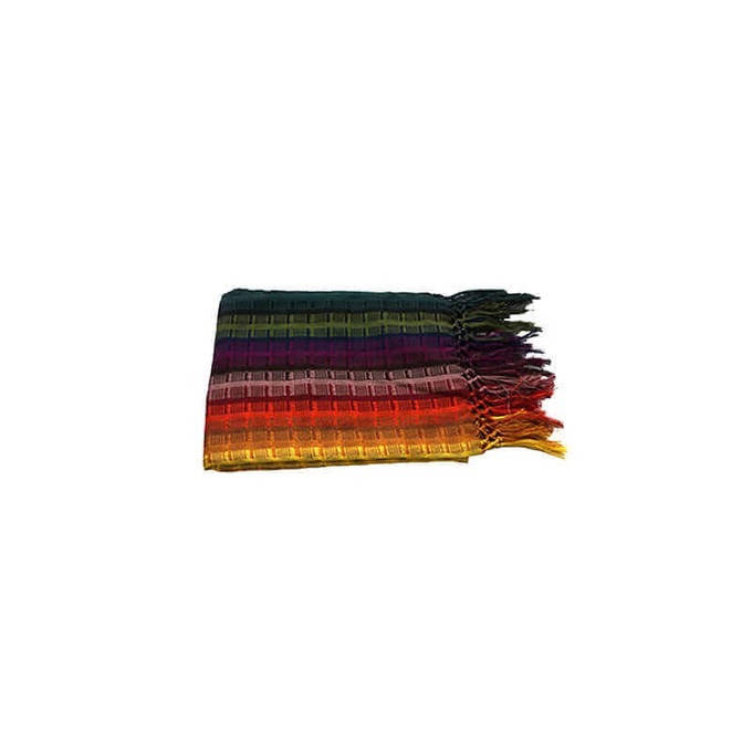 Sunset Rainbow Shawl - Mayan Design - Beautiful & Fairtrade from Quetzal Artisan