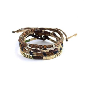 Bracelet Earth Brown - For Men - Handmade and Fairtrade from Quetzal Artisan