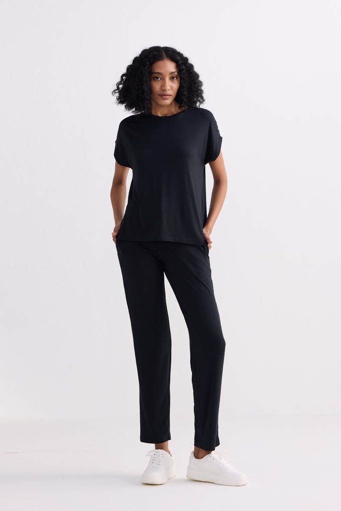 Wide Leg Pant in Black from Reistor