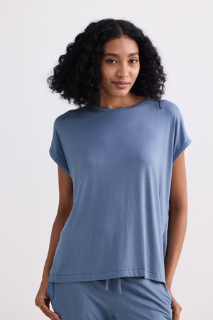 Relaxed Tee in Blue from Reistor