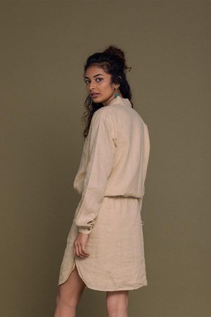 Meet me by the Cliff Dress in Neutral Beige from Reistor