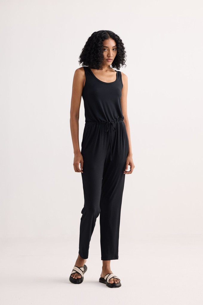 Relaxed Drawstring Jumpsuit in Black from Reistor