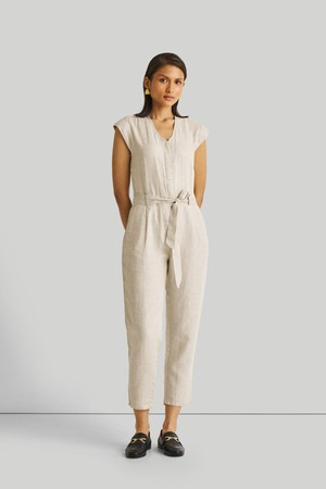 Evening Chai Jumpsuit in Light Beige from Reistor