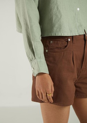 Crop it Like its Hot Shirt in Light Olive from Reistor