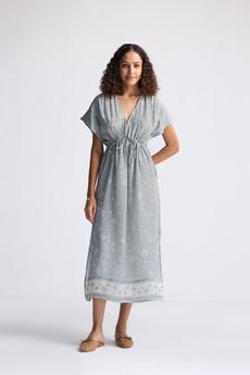 Gathered Maxi Dress in Sage Green via Reistor