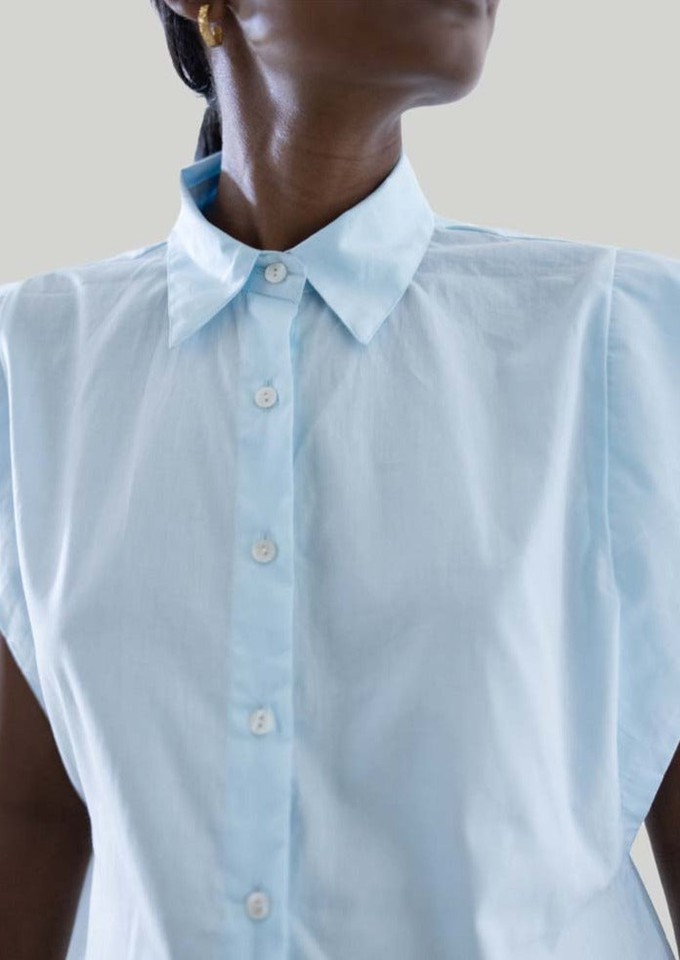 The Perfect Summer Button Down in Blue from Reistor