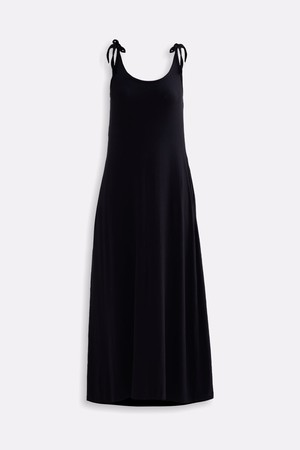 Tie-Detail Maxi Dress in Black from Reistor