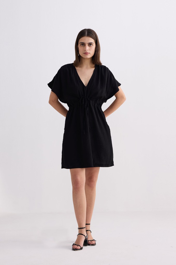 Short gathered Dress in Black from Reistor