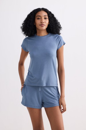 Essential Short Sleeve Tee in Blue from Reistor