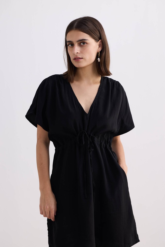 Short gathered Dress in Black from Reistor