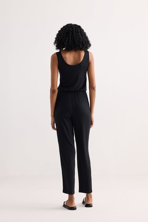 Relaxed Drawstring Jumpsuit in Black from Reistor