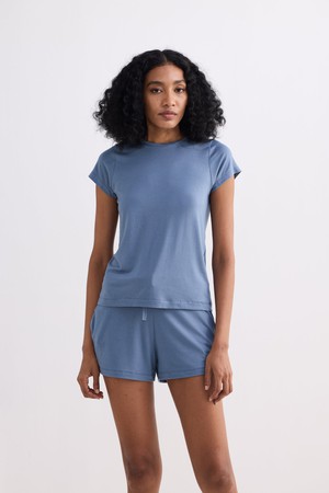 Essential Short Sleeve Tee in Blue from Reistor