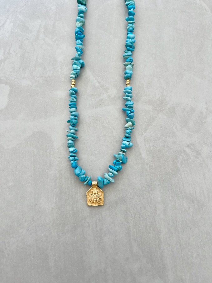 Turquoise Goddess Necklace from Rize