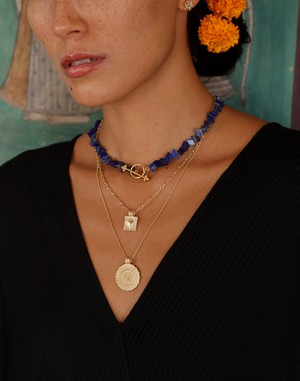 Lapis Lazuli Choker Necklace from Rize