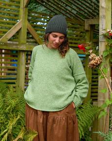 Staple Jumper | Green Marl via ROVE