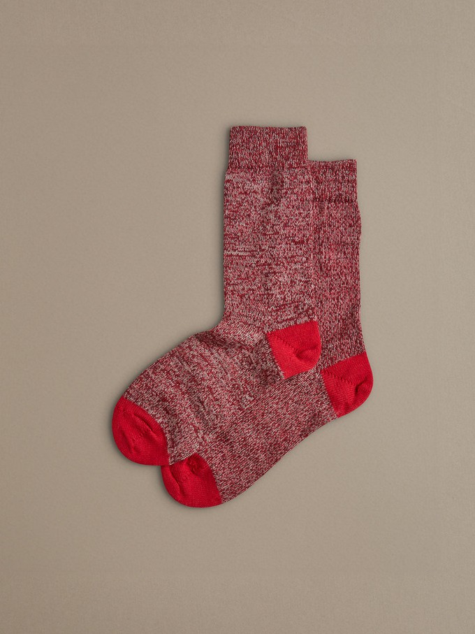 Fine Merino Wool Socks | Poppy Red from ROVE