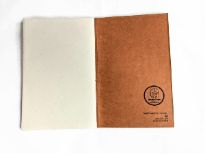 Eco friendly Lokta paper pocket notebook from Shakti.ism