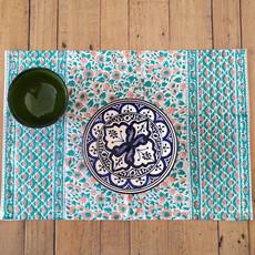 Block-printed organic cotton placemats (set of 2) via Shakti.ism