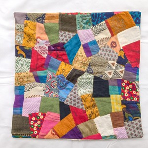 Handmade Patchwork Sari Cushion Cover from Shakti.ism