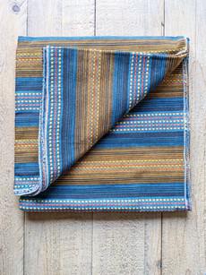 Soft cotton striped scarf, handwoven in Nepal via Shakti.ism