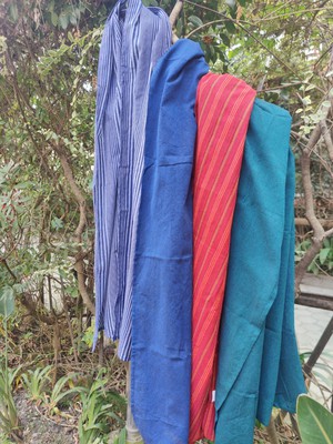 Soft cotton scarf, handwoven in Nepal from Shakti.ism