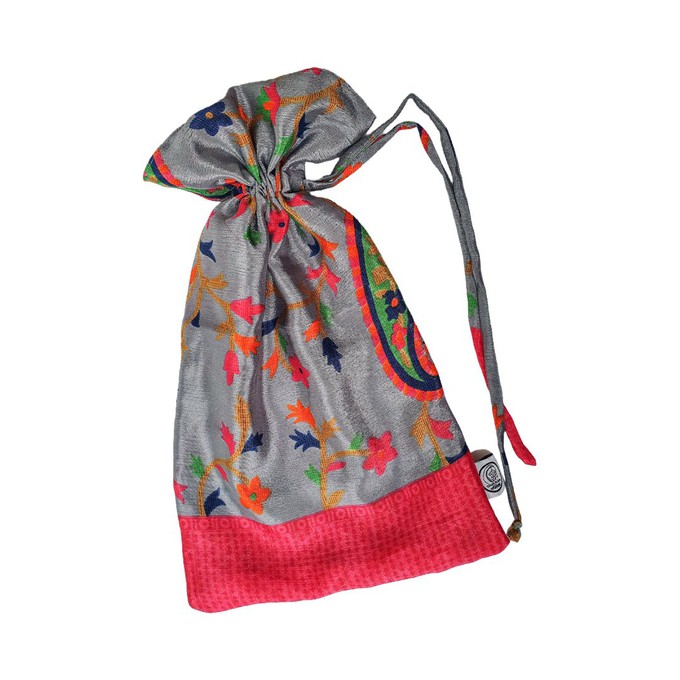 Large sari gift bags with drawstring from Shakti.ism