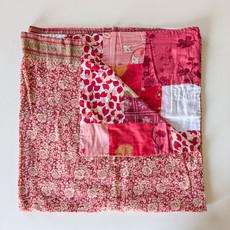 Reversible sari patchwork throw blanket via Shakti.ism