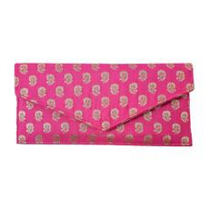 Handmade sari envelope clutch bag via Shakti.ism