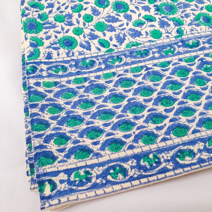 Block-printed organic cotton placemats (set of 2) from Shakti.ism