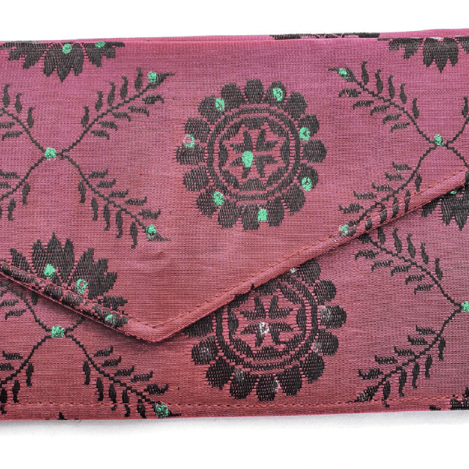 Handmade sari envelope clutch bag from Shakti.ism