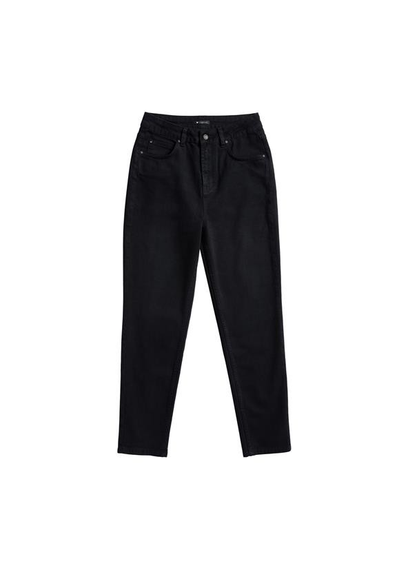 Mom Jeans Carpine Overdyed Zwart from Shop Like You Give a Damn