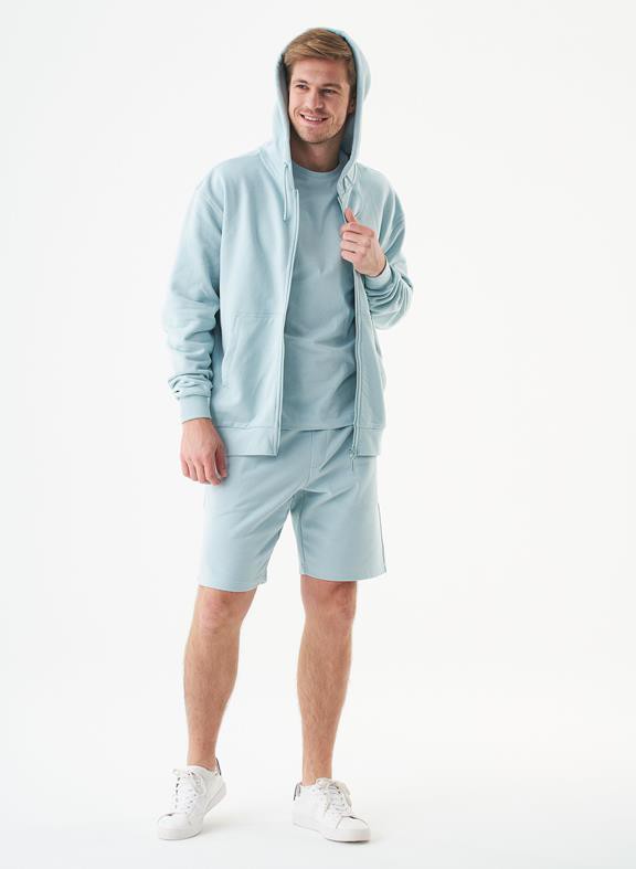 Unisex Zip-Up Hoodie Junda Mint Blue from Shop Like You Give a Damn