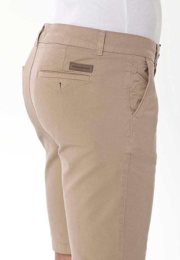 Chinoshort Slank Beige from Shop Like You Give a Damn