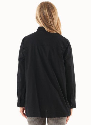 Overhemdblouse Bio-Katoen Zwart from Shop Like You Give a Damn