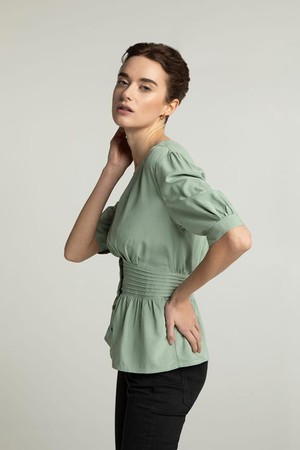 Blouse Lillmor Groen from Shop Like You Give a Damn