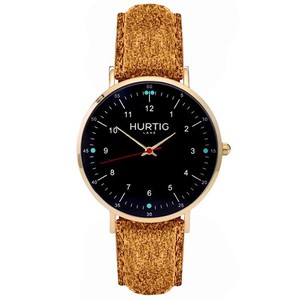 Moderna Tweed Horloge Goud, Zwart & Camel from Shop Like You Give a Damn