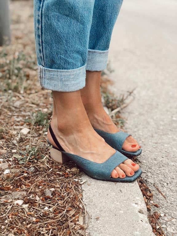 Peep Toes Ananas Denim from Shop Like You Give a Damn