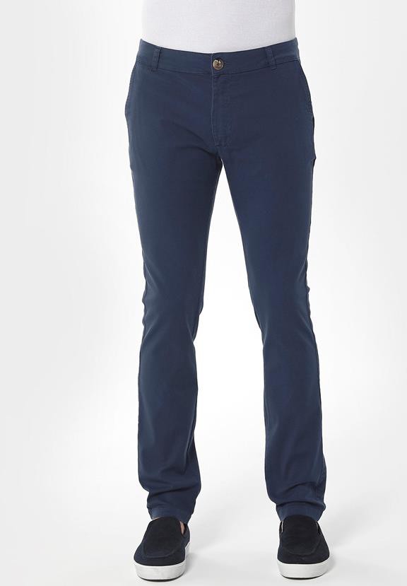 Chinobroek Slim Marineblauw from Shop Like You Give a Damn