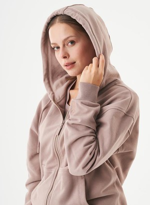 Unisex Zip-Up Hoodie Junda Mocha from Shop Like You Give a Damn