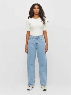 Straight Jeans Mid-Rise Gale Blue via Shop Like You Give a Damn