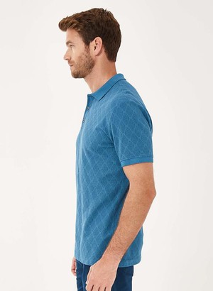 Polo Print Blauw from Shop Like You Give a Damn